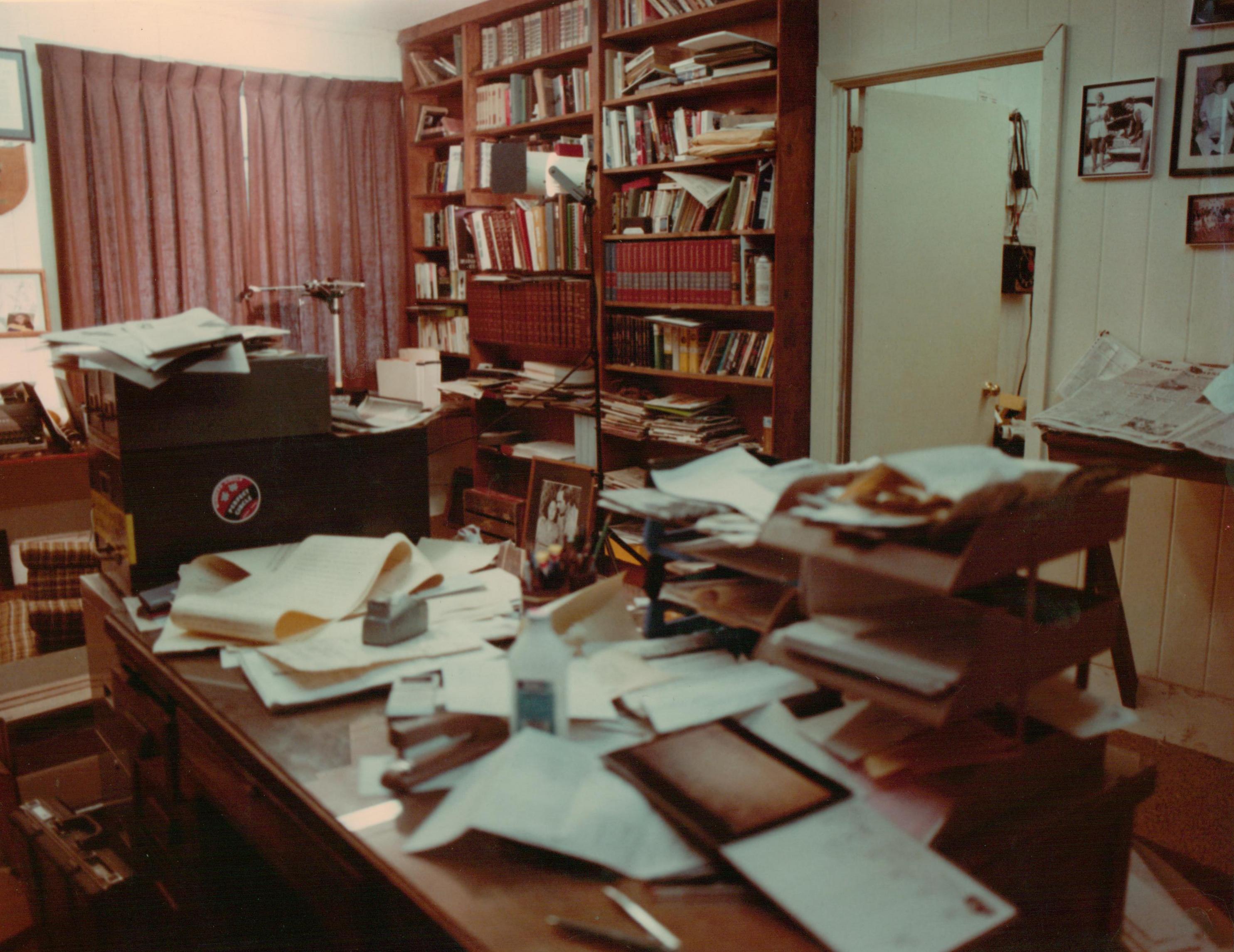 Charles Postell's home office after GBI illegal search and seizure